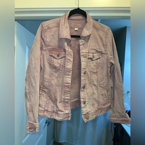 Maurices mauve wash jean jacket